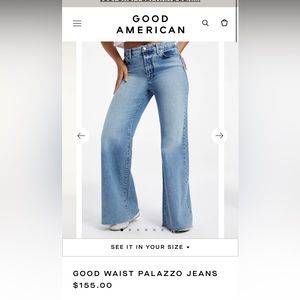 Good American Palazzo Jeans